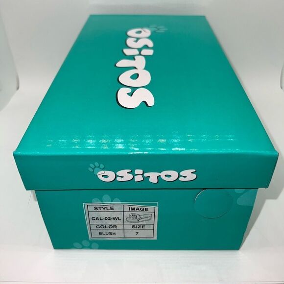 Ositos CAL-02K Blush Pink Slip On Pom Pom Sneakers Loafers Shoes Size 7 New - Picture 8 of 8